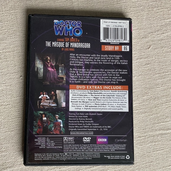 The Masque of Mandragora, The Hand of Fear, The Deadly Assassin Doctor Who DVD - Picture 4 of 15